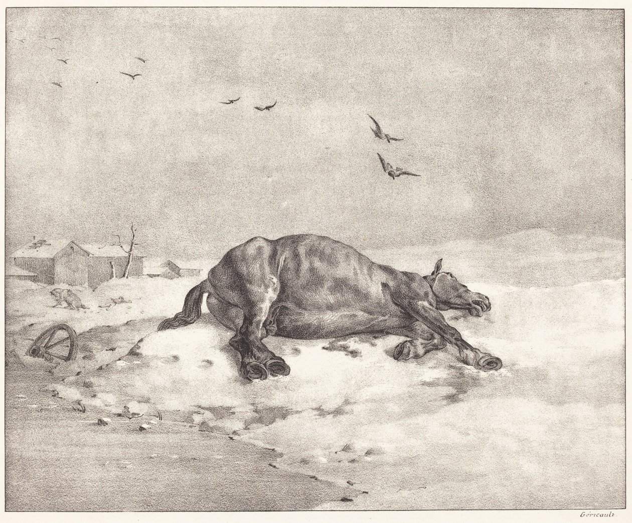Dead Horse by Theodore Gericault