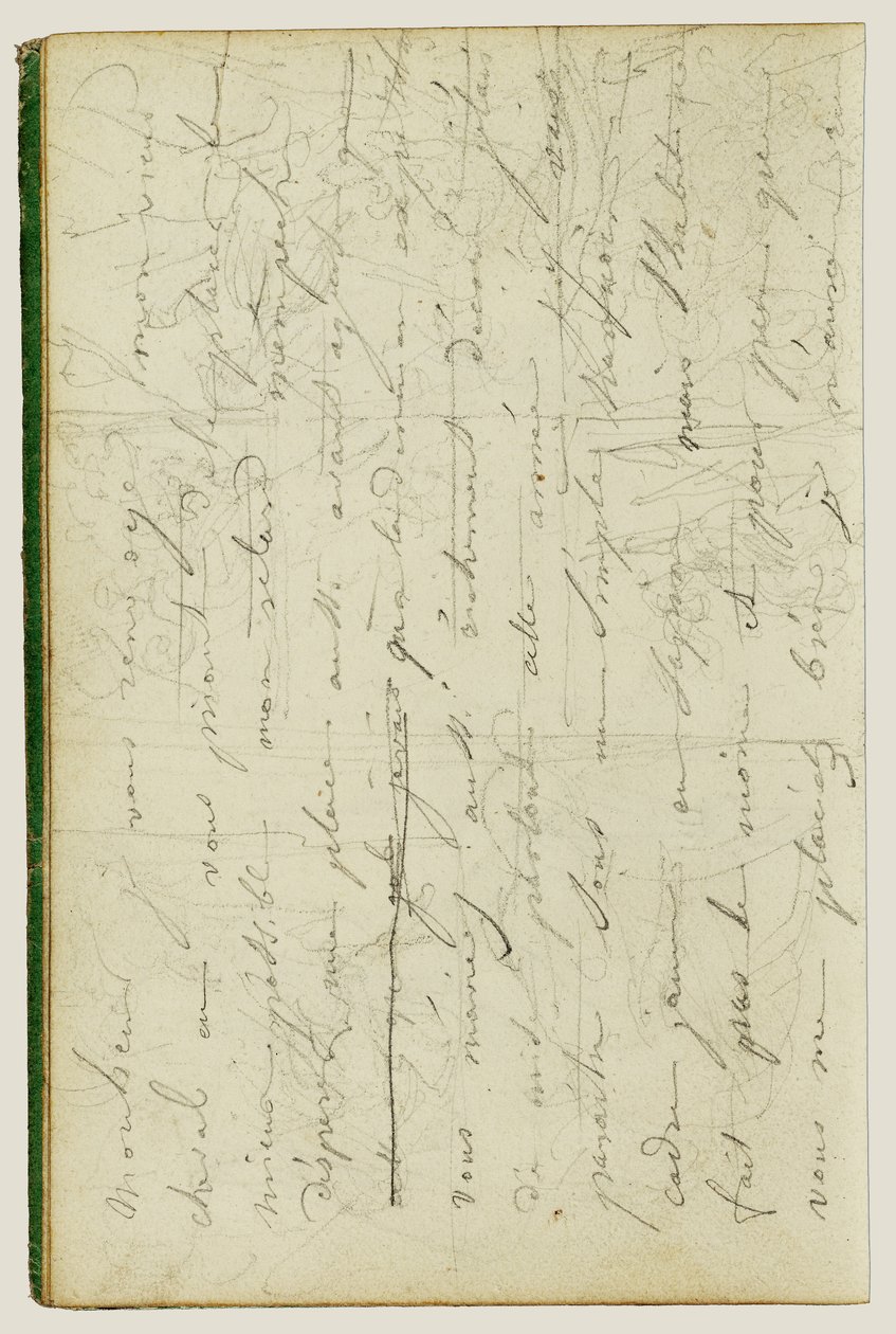 Draft Letter by Theodore Gericault