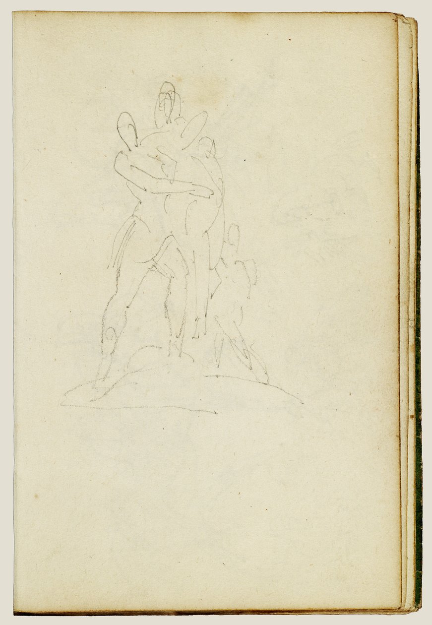 Group of Three Figures by Theodore Gericault