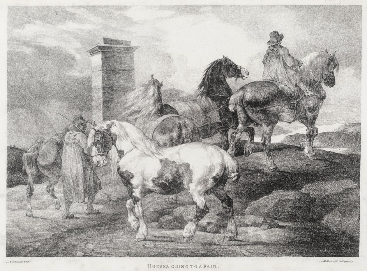 Horses Going to a Fair by Theodore Gericault