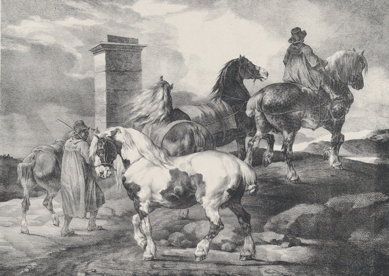Horses Going to a Fair by Theodore Gericault