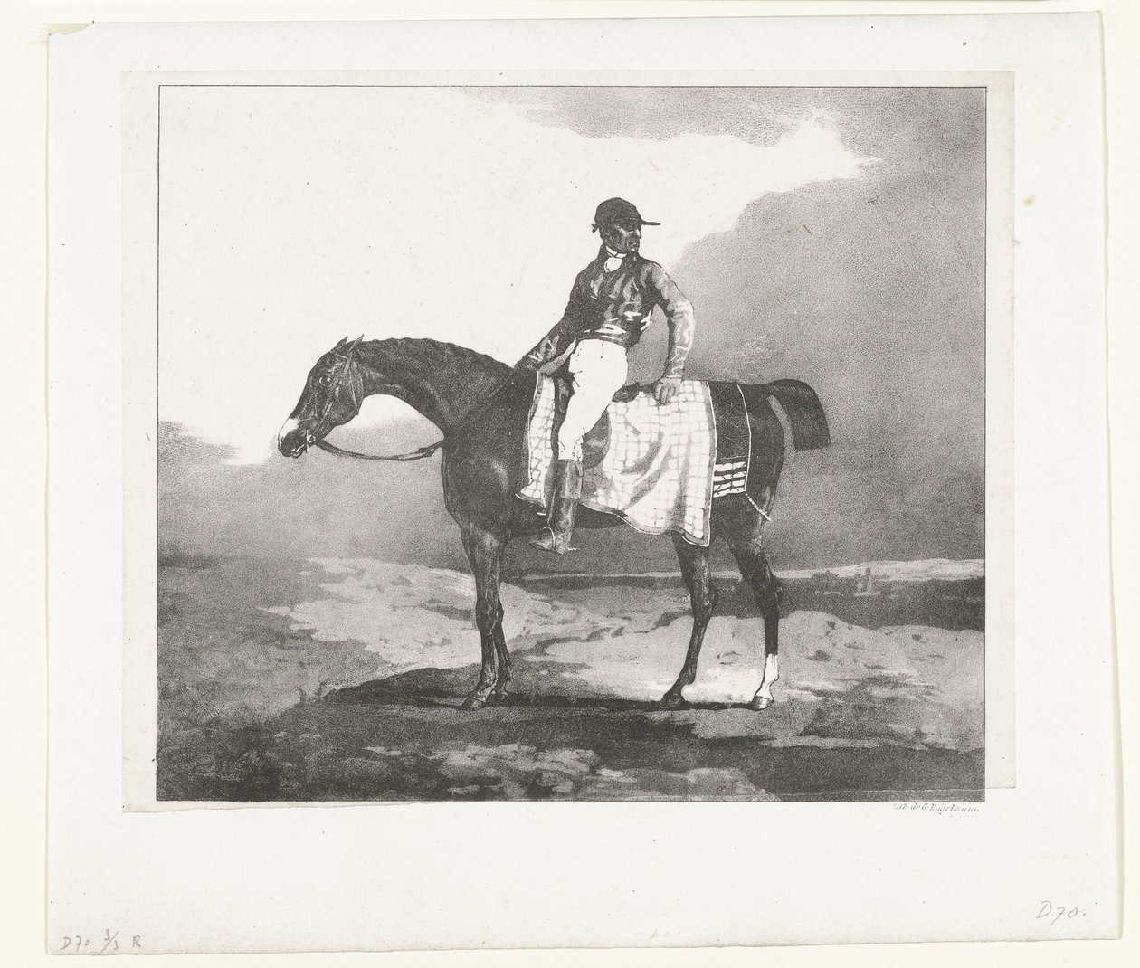 Jockey on an English Thoroughbred Horse by Theodore Gericault
