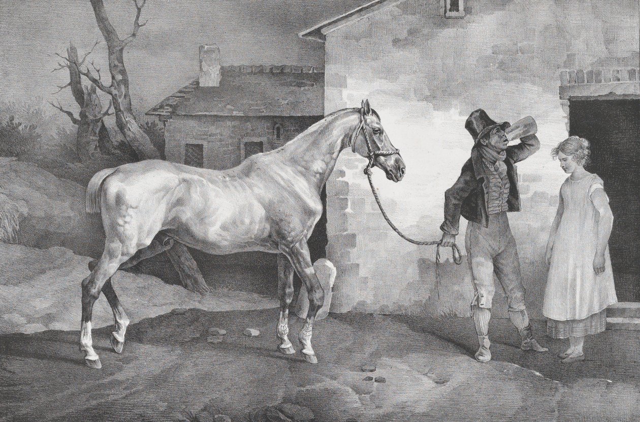 Old Horse at an Inn Door by Theodore Gericault