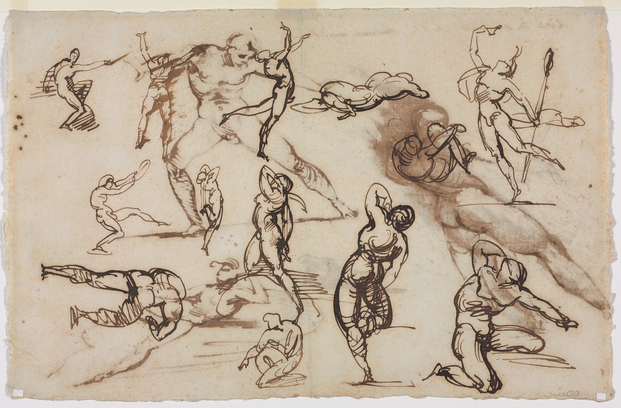 Sheet of Sketches (verso) by Theodore Gericault