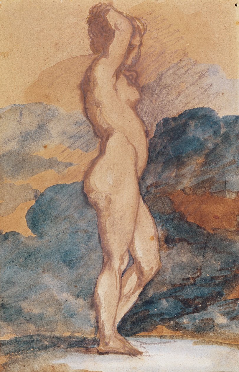 Study of a Nude Woman by Theodore Gericault