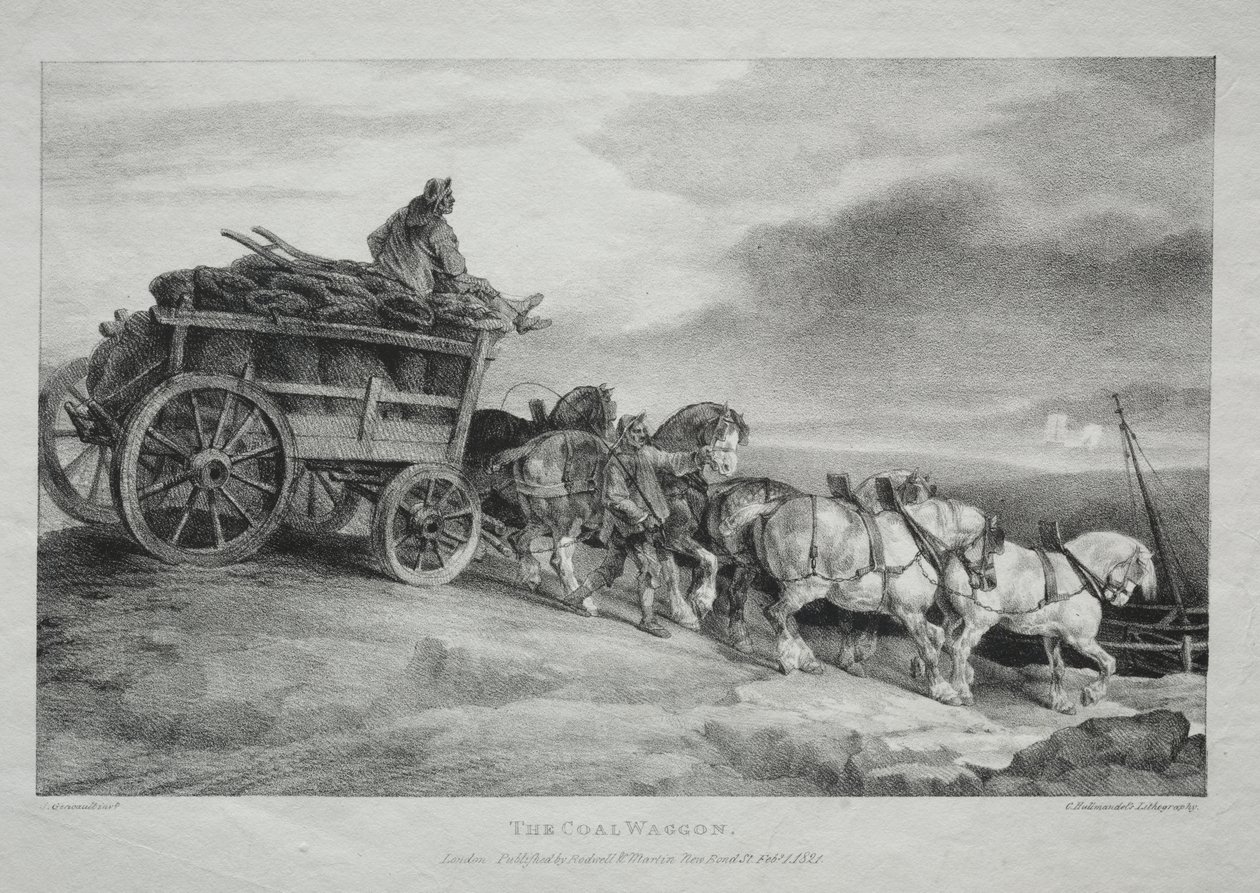 The Coal Wagon by Theodore Gericault