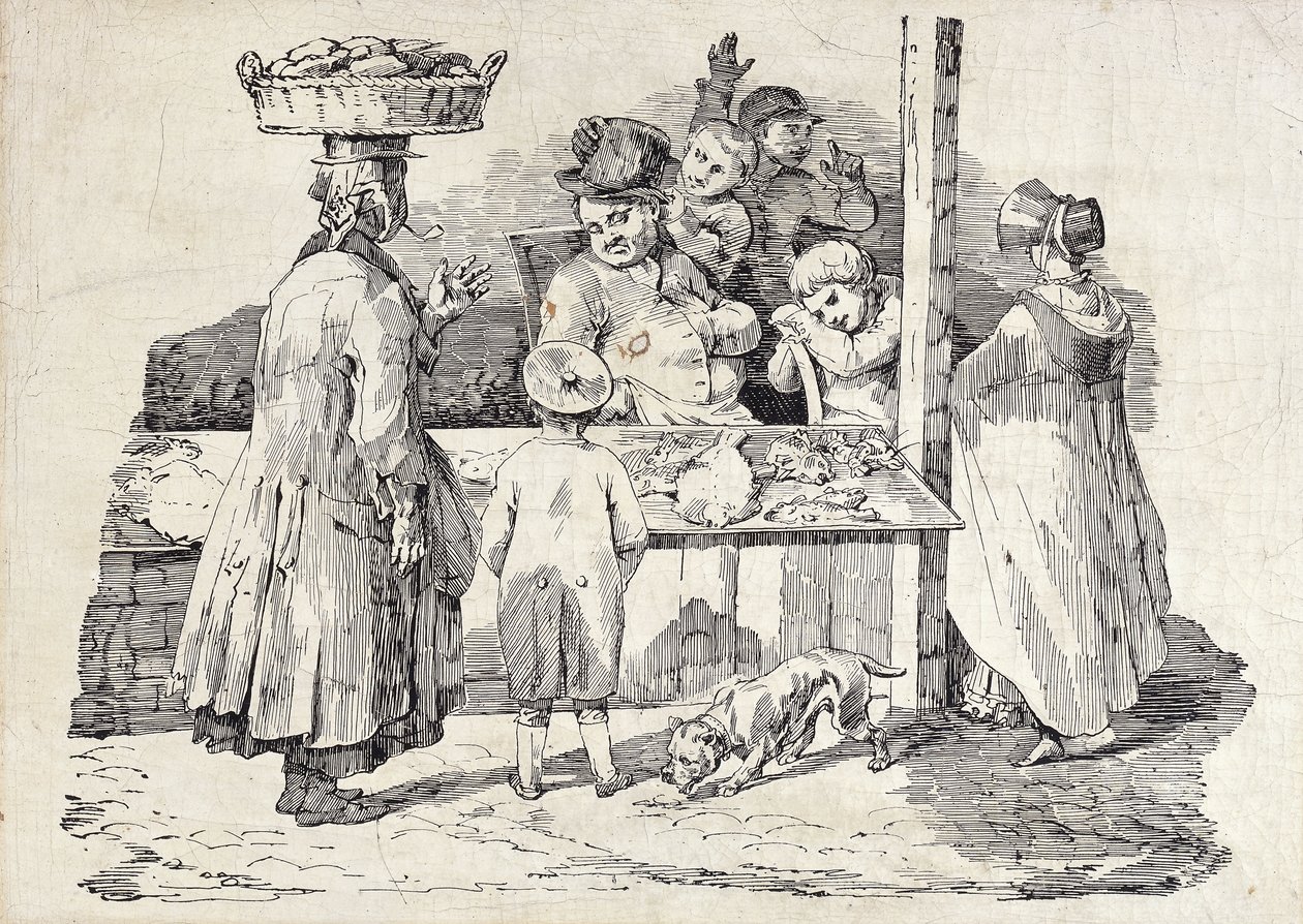 The Sleeping Fish Seller by Theodore Gericault