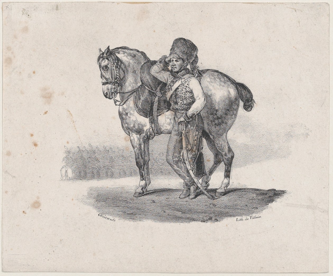 The Trumpet of the Hussars by Theodore Gericault