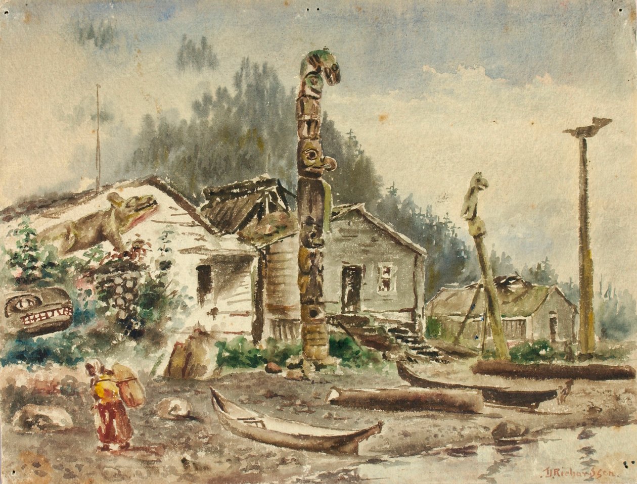 View of Wrangell, Alaska by Theodore J. Richardson