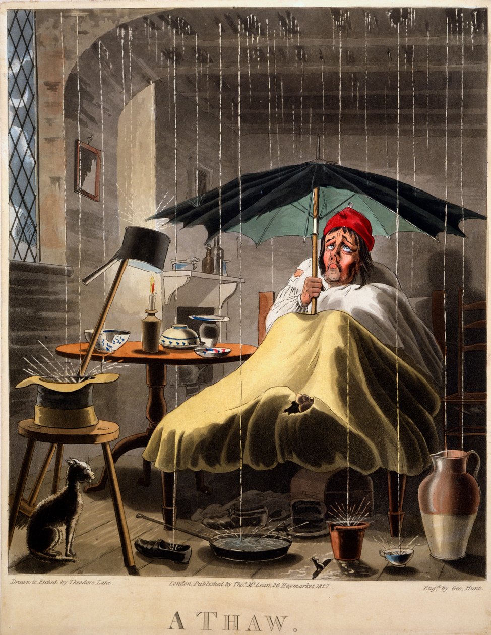 A Thaw, Print Made by George Hunt by Theodore Lane
