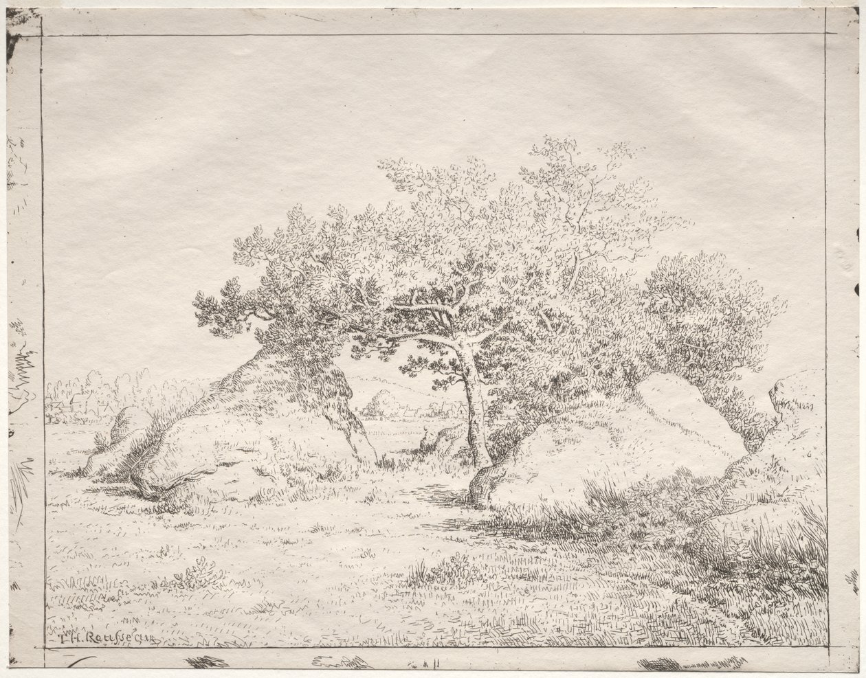 Cherry Tree at Blau by Theodore Rousseau