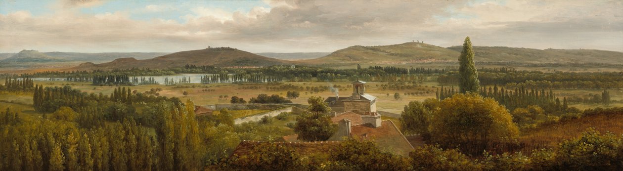 Panoramic Landscape near the River Moselle by Theodore Rousseau