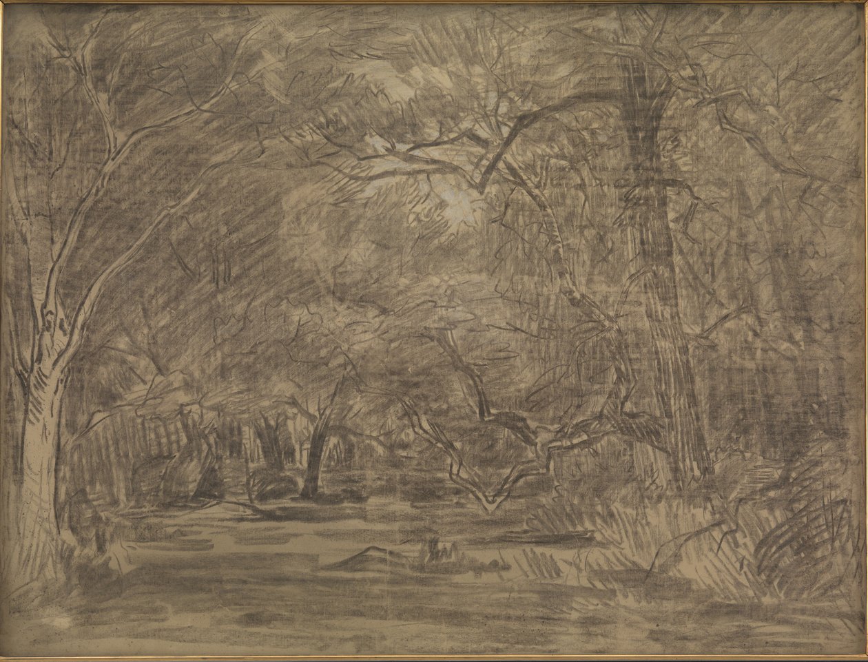 The Interior of a Forest by Theodore Rousseau