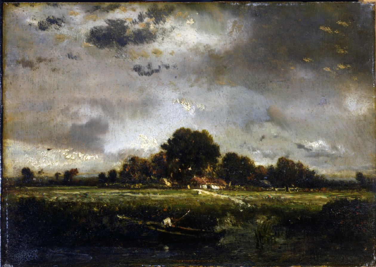 The Little Fisherman by Pierre Etienne Theodore Rousseau