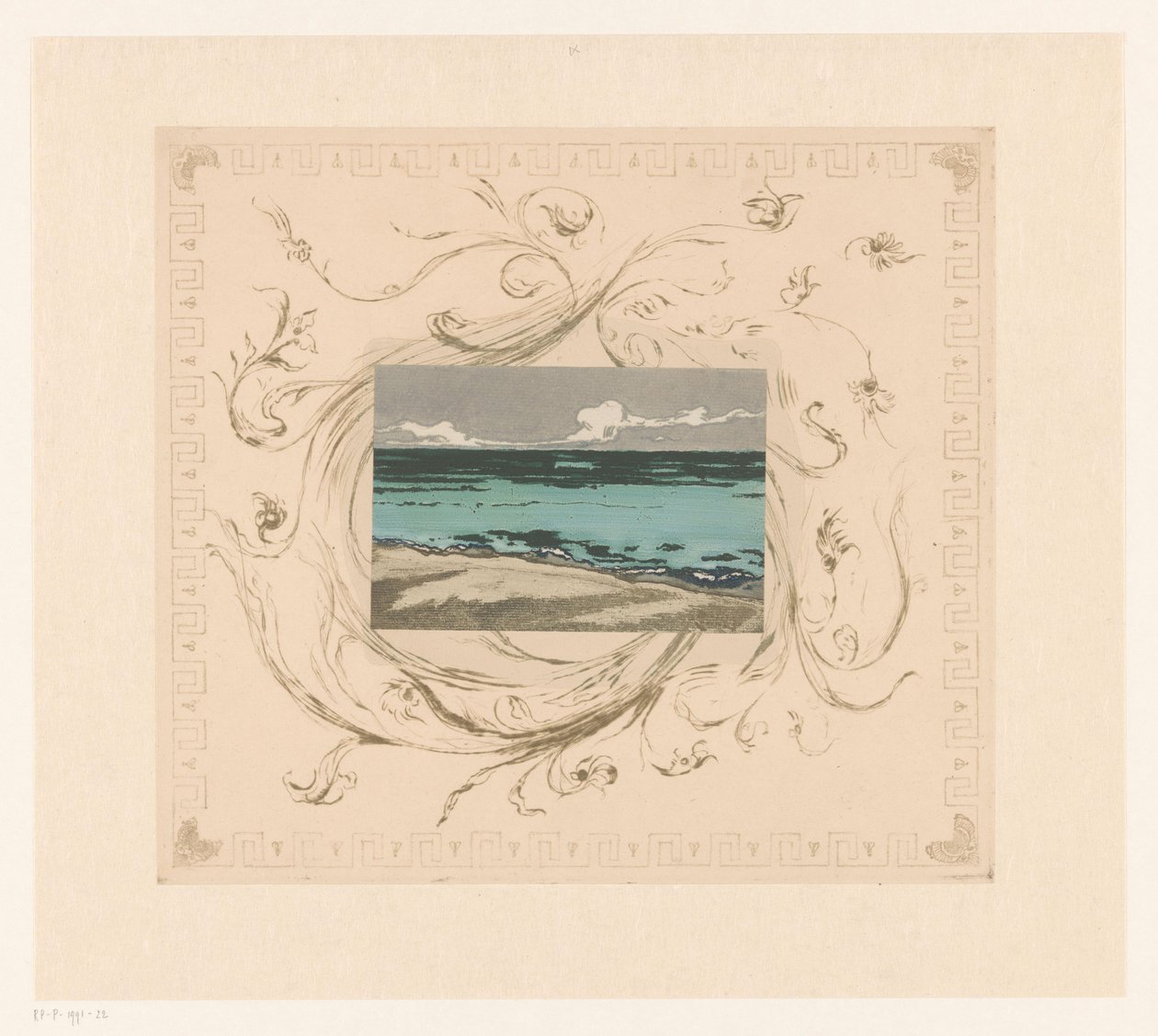 View of the Sea at Bognor Regis by Theodore Roussel