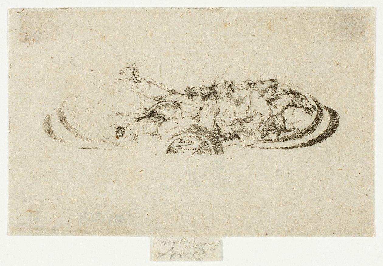 Phaeton, Study for Decoration of a Frame by Theodore Roussel