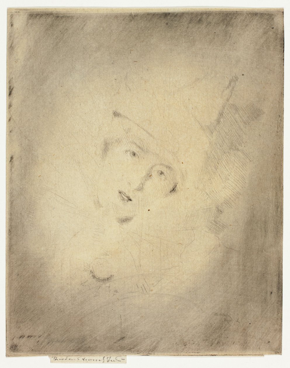 Pierrot, Portrait of the Lady A. C. by Theodore Roussel