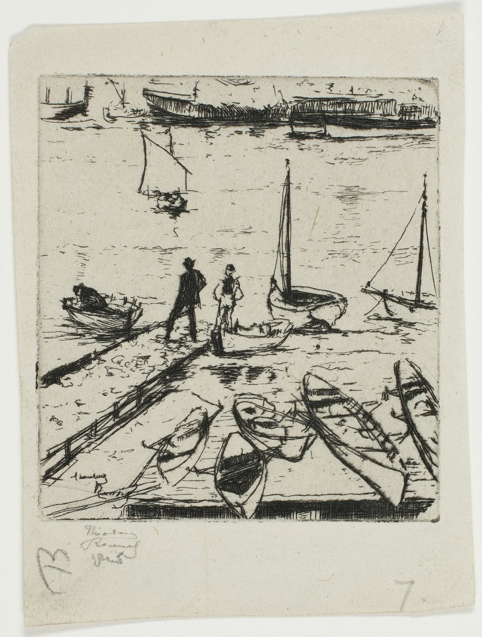 Pleasure Boats, Chelsea by Theodore Roussel: Fine art print