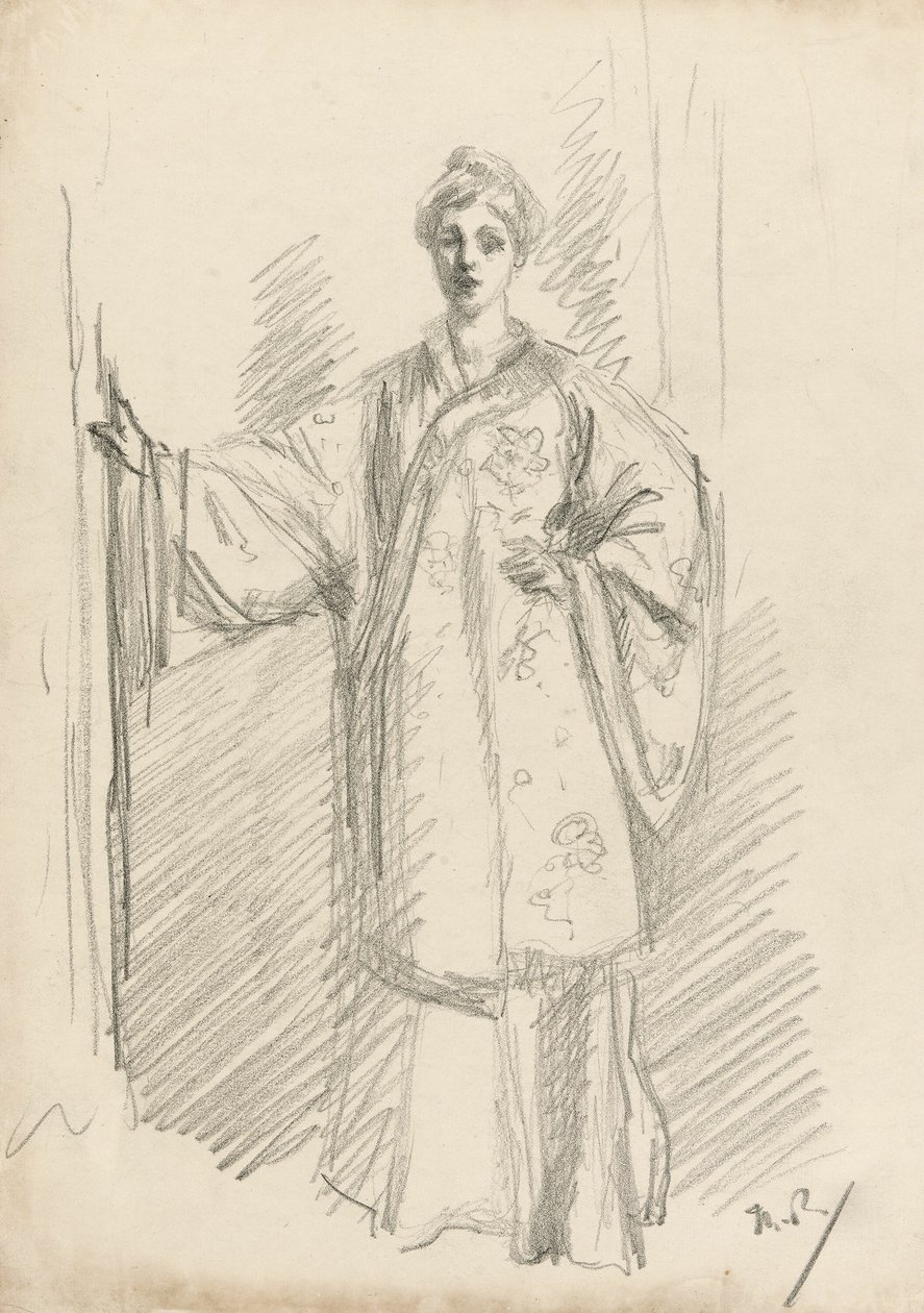 Standing Figure in a Chinese Gown by Theodore Roussel