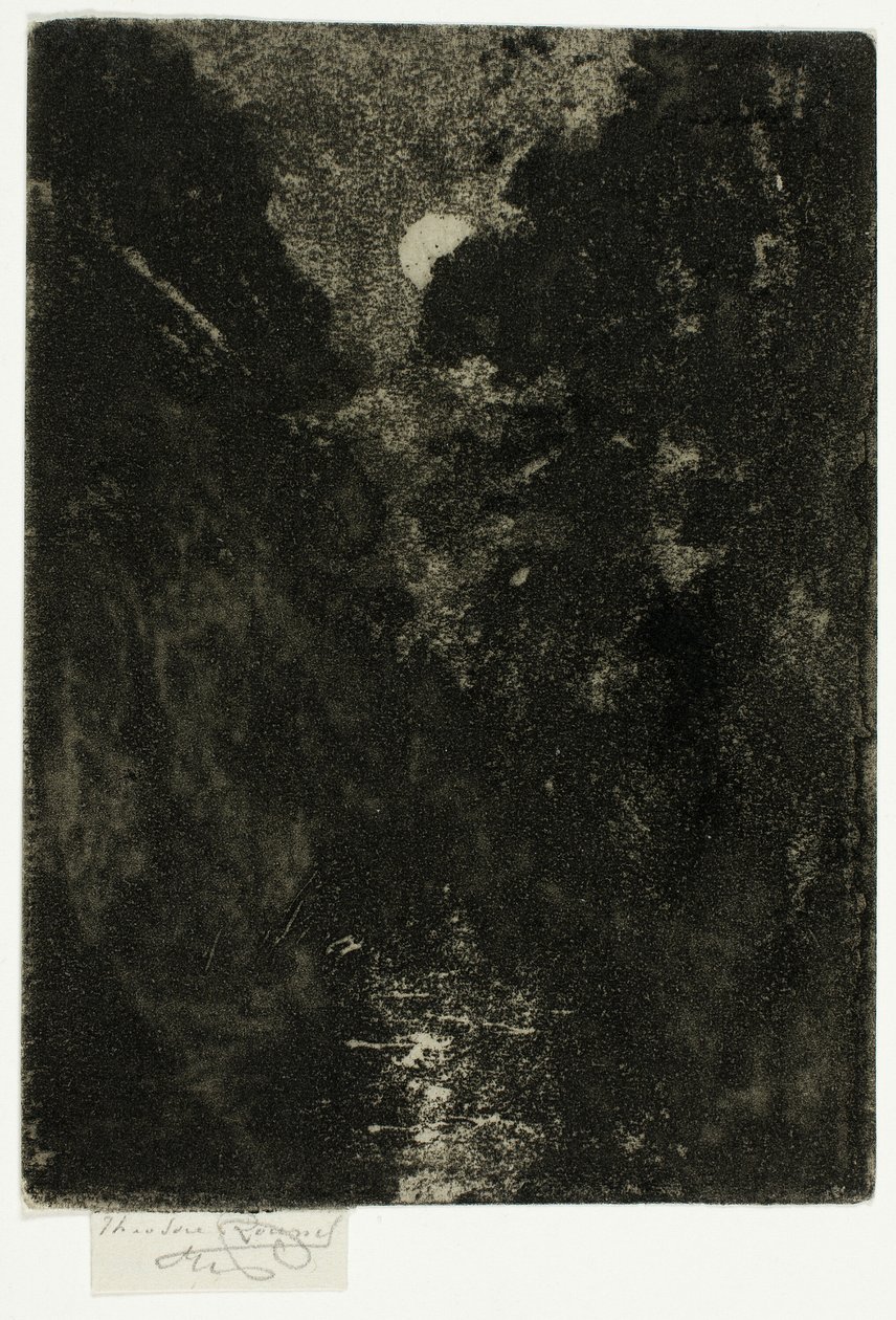 Trees in Moonlight by Theodore Roussel