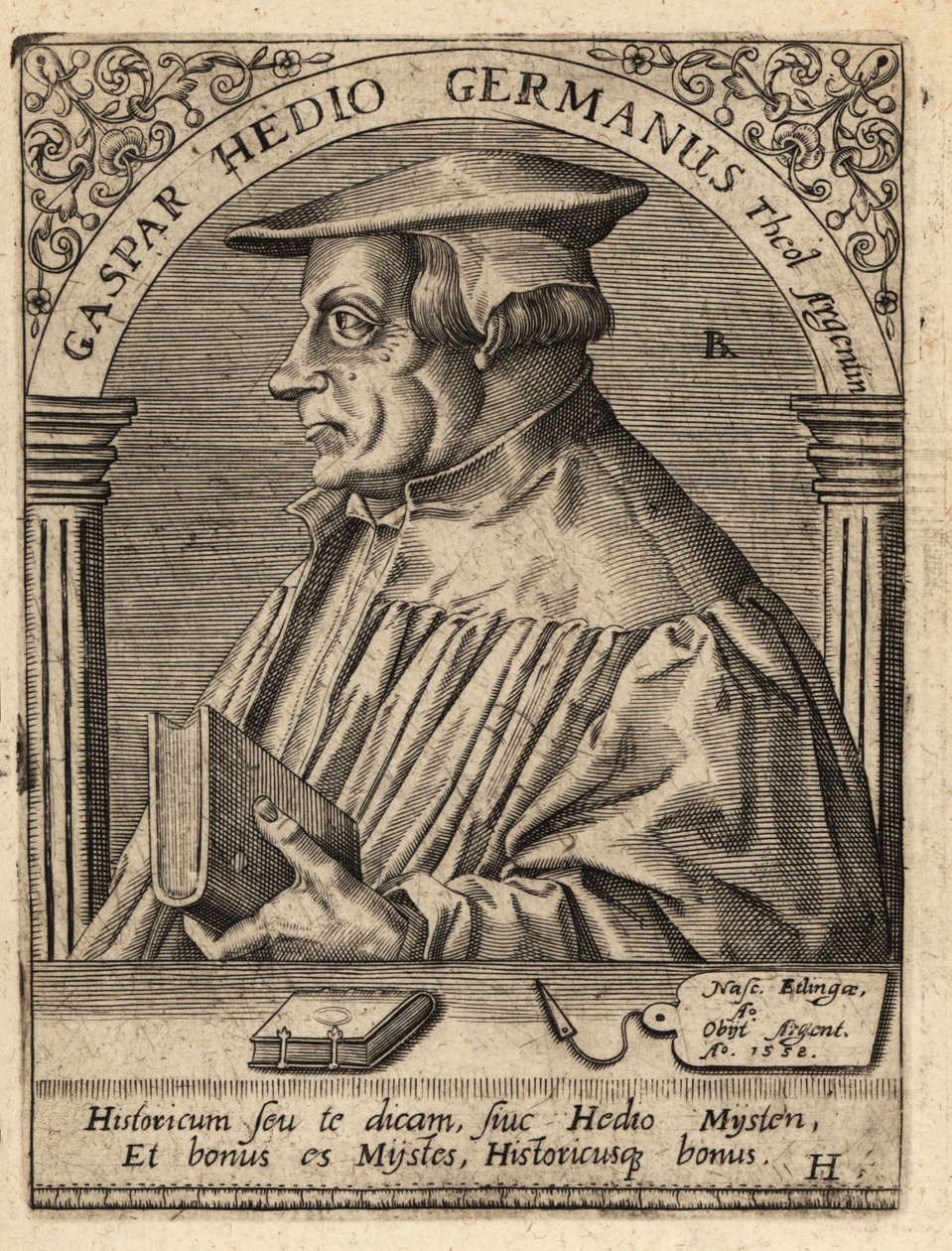 Caspar Hedio by Theodore de Bry