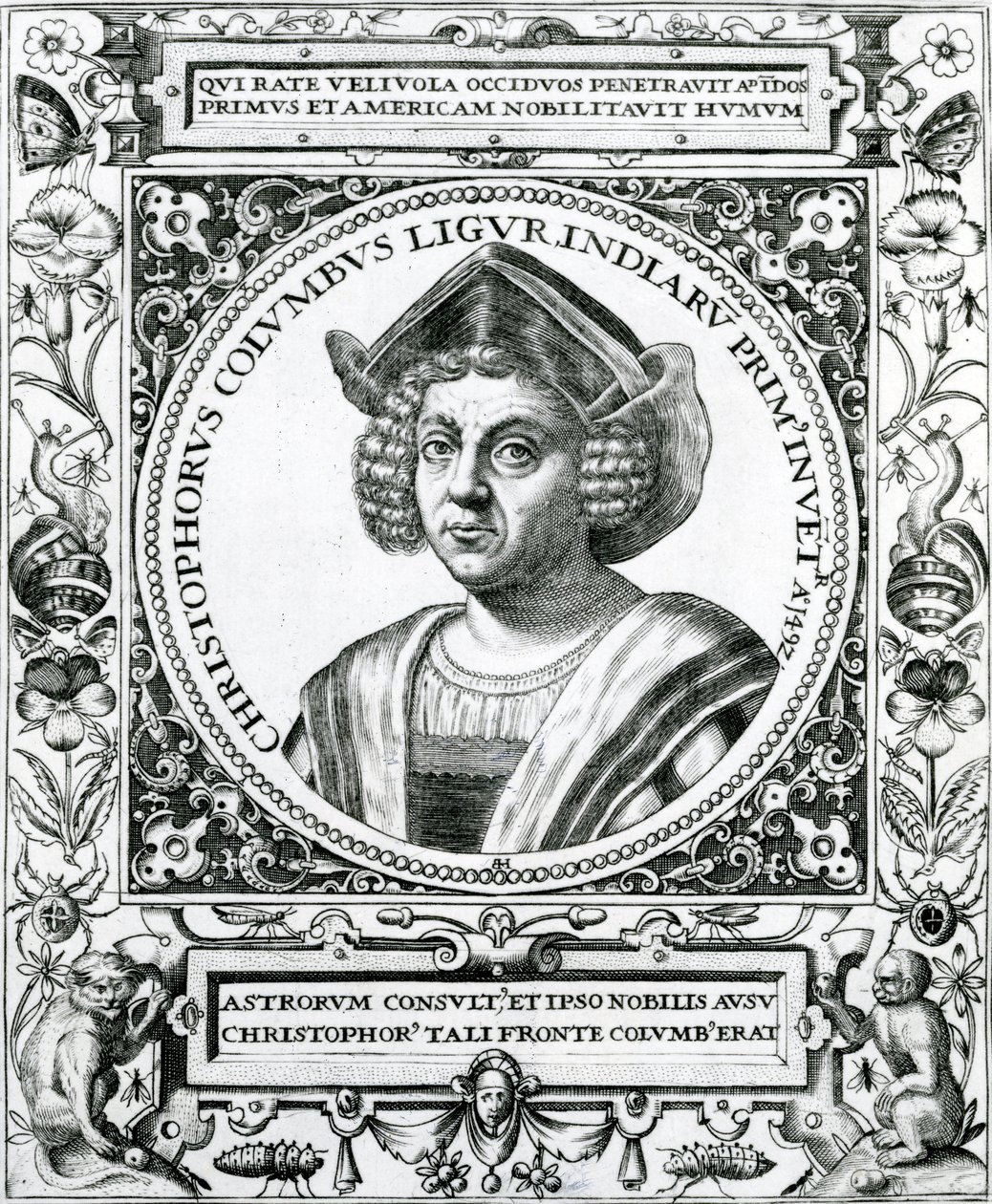 Portrait of Christopher Columbus from 
