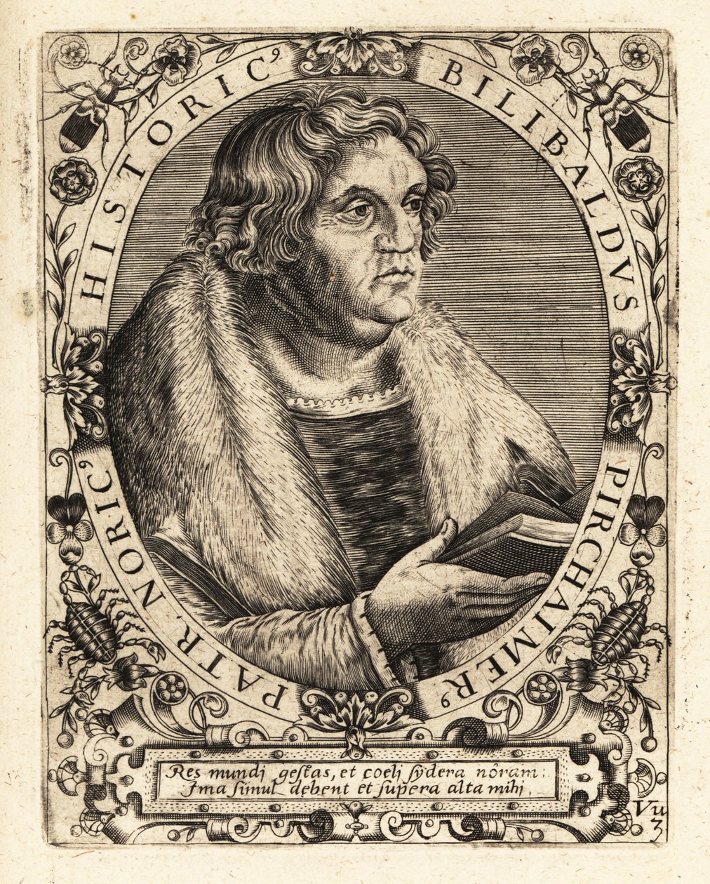 Willibald Pirckheimer, German Lawyer by Theodore de Bry