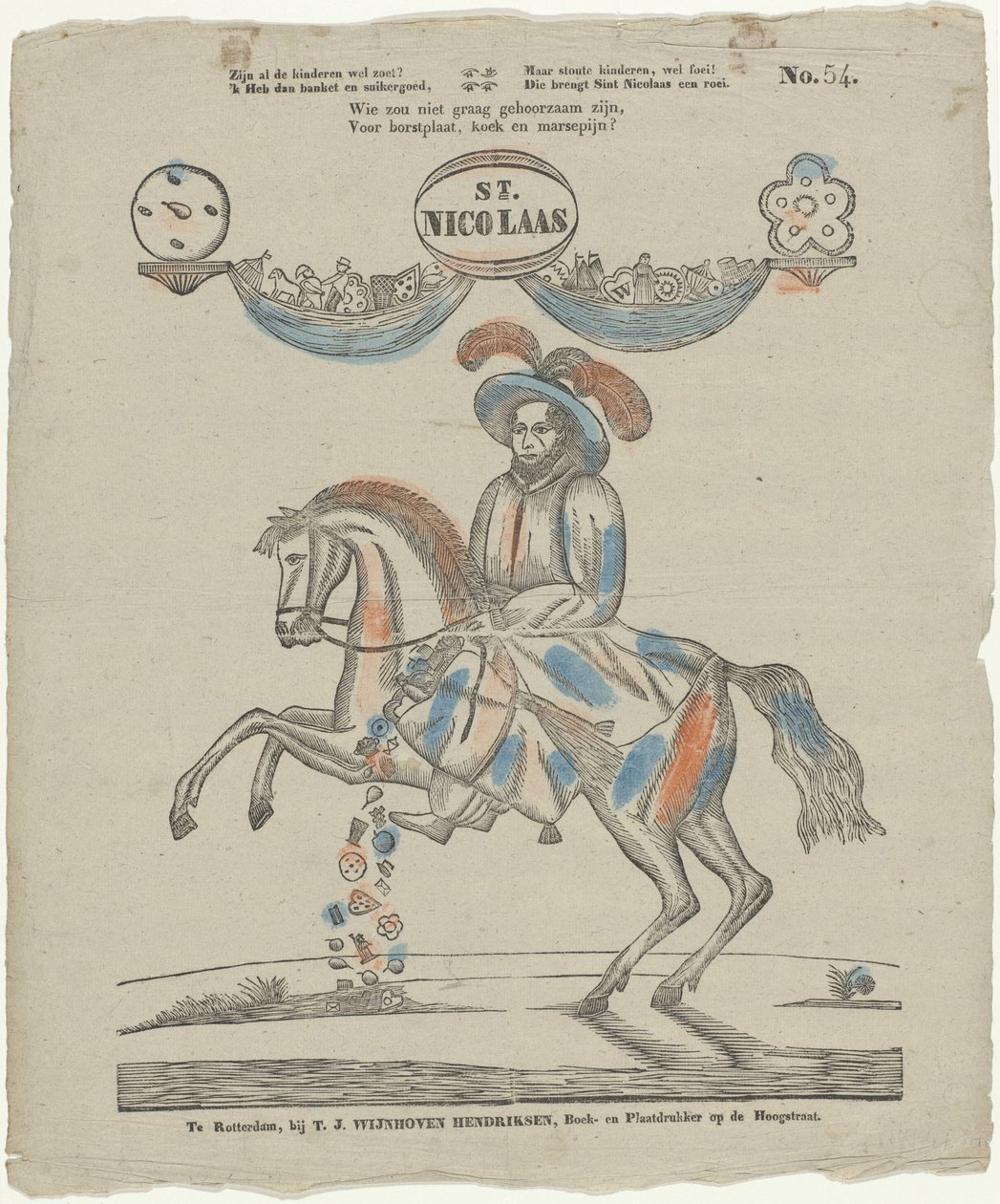 St. Nicholas by Theodorus Johannes Wijnhoven Hendriksen