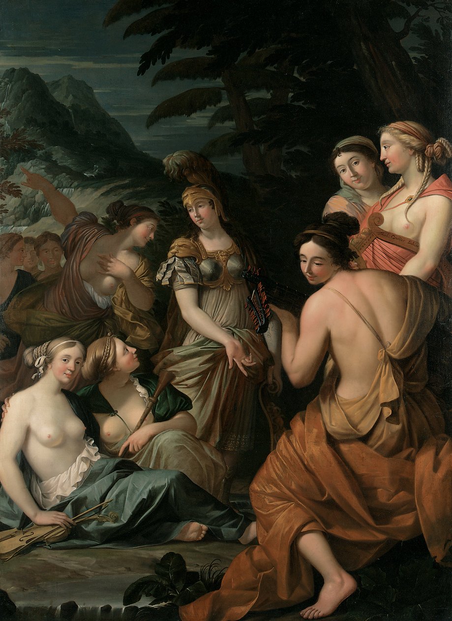 Minerva and the Muses on Mount Helicon by Theodorus van der Schuer