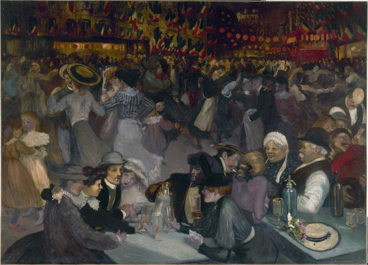 14th July by Théophile Alexandre Steinlen