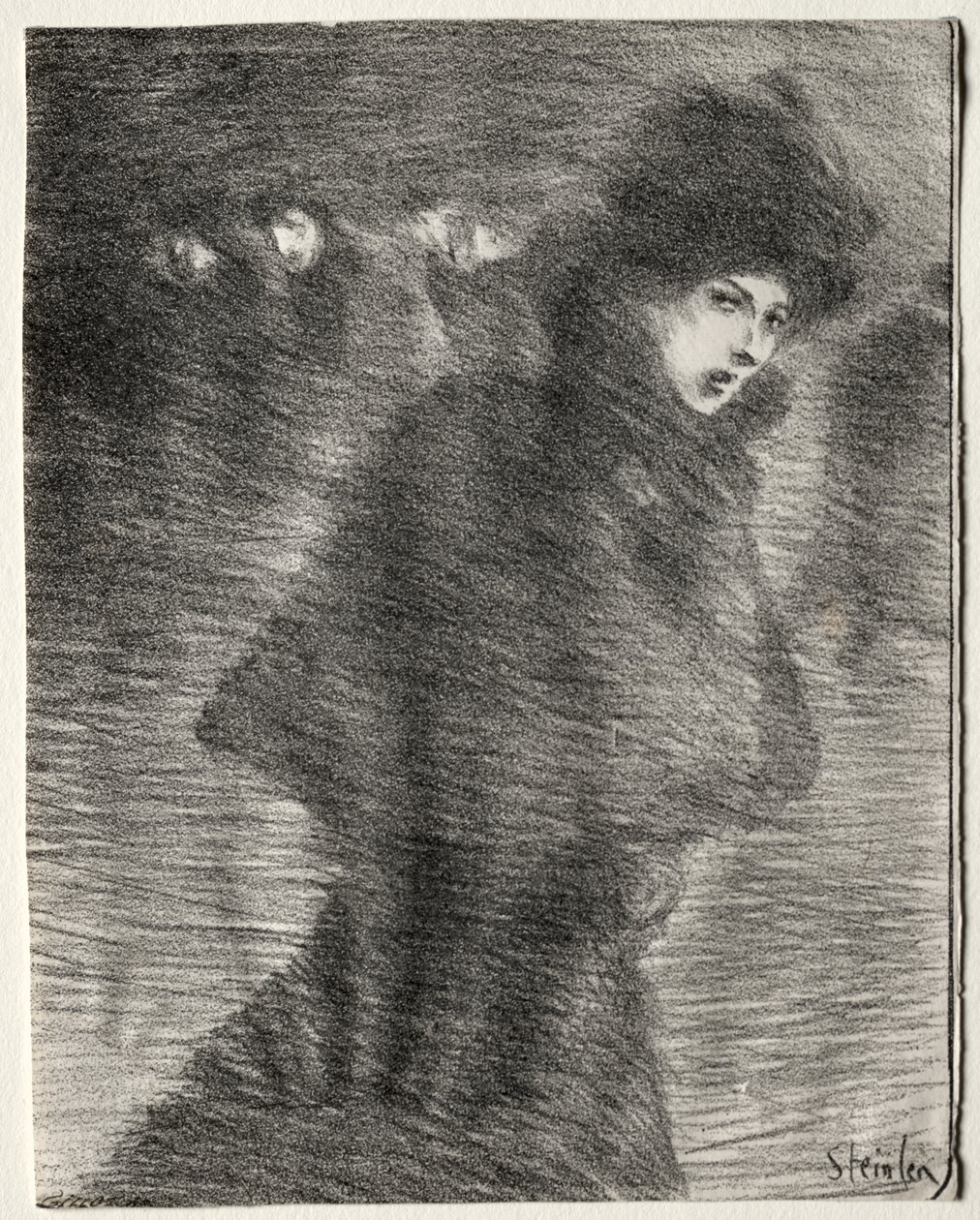 A Woman Passing By by Théophile Alexandre Steinlen