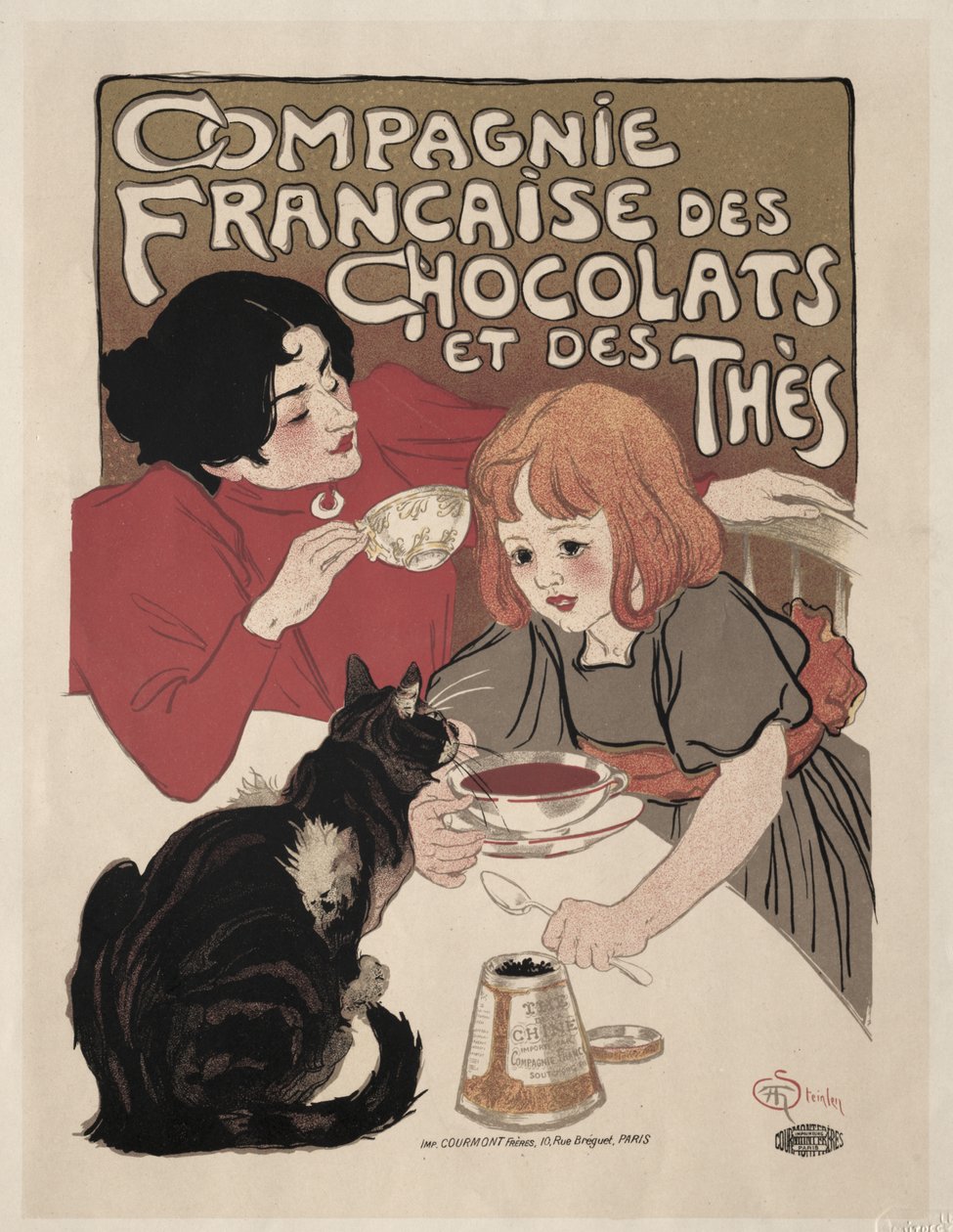 French Company of Chocolate and Teas by Théophile Alexandre Steinlen