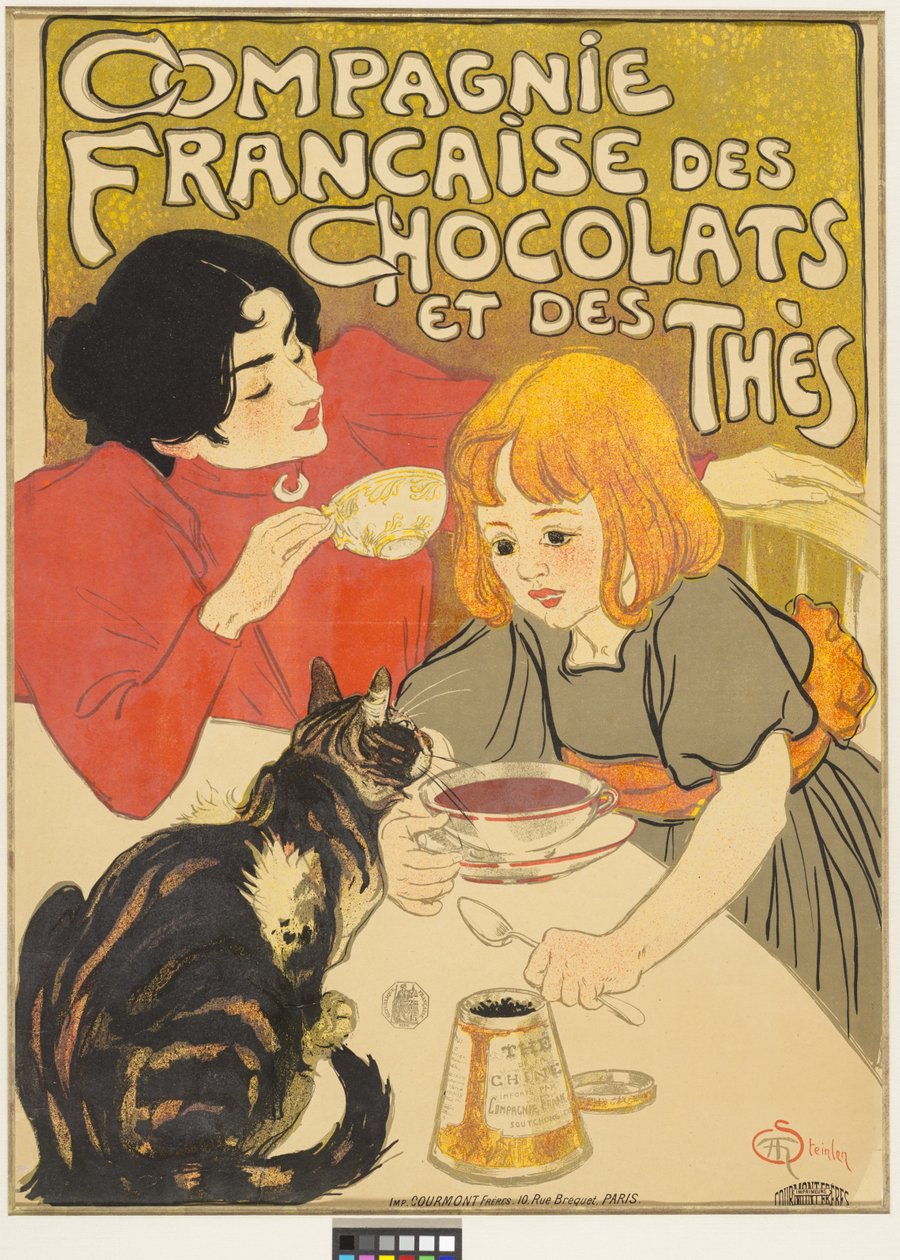 French Chocolate and Tea Company by Théophile Alexandre Steinlen