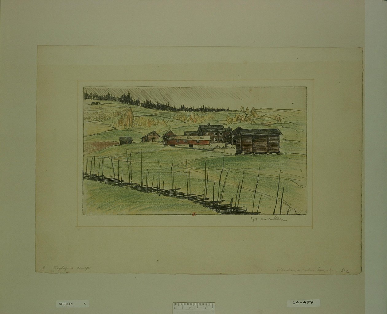 Norwegian Landscape by Théophile Alexandre Steinlen