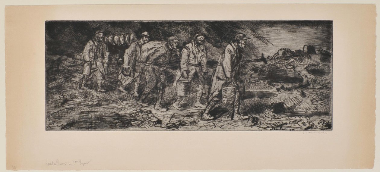 [Supply in the Front Line] by Théophile Alexandre Steinlen