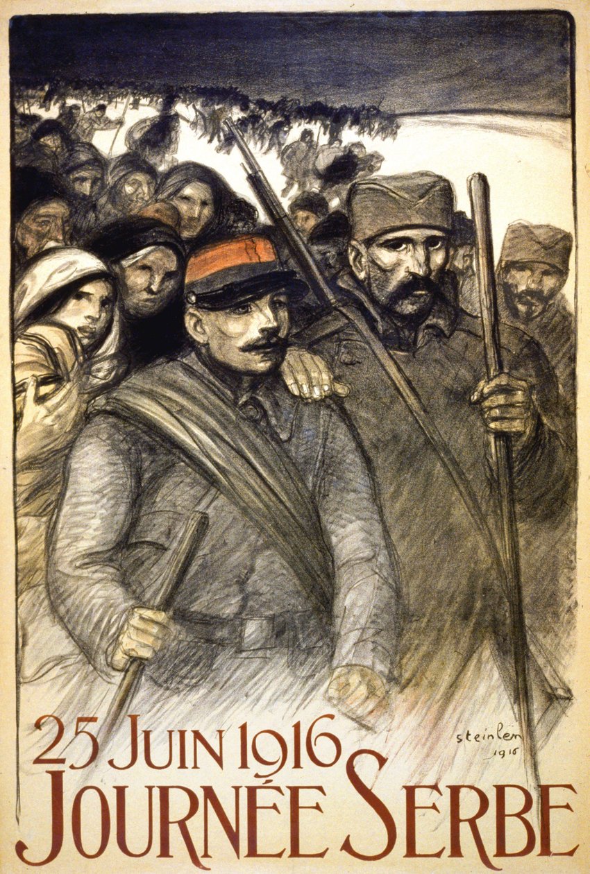 Serbian Day, June 25 by Théophile Alexandre Steinlen