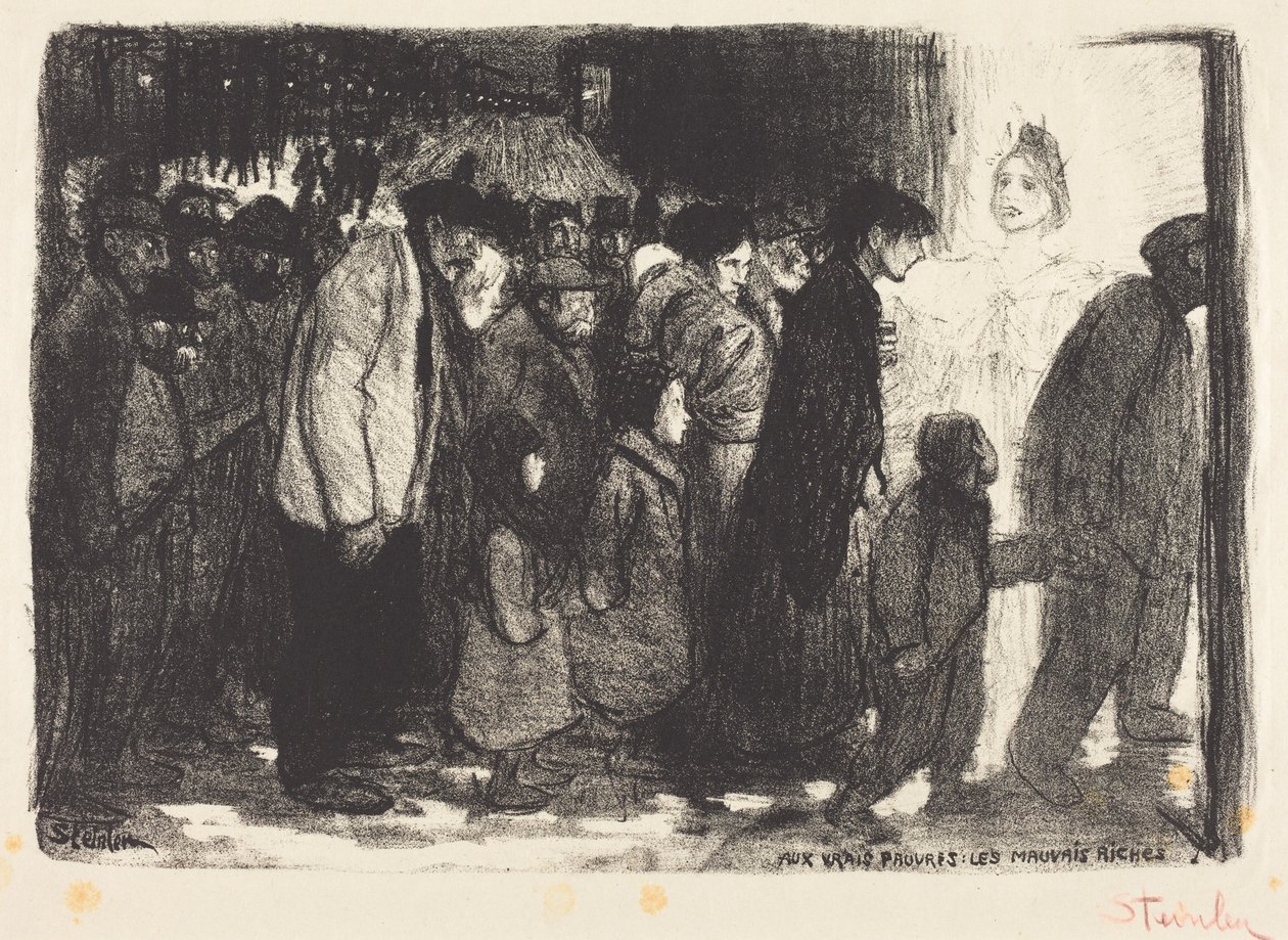 To the True Poor: The Wicked Rich by Théophile Alexandre Steinlen