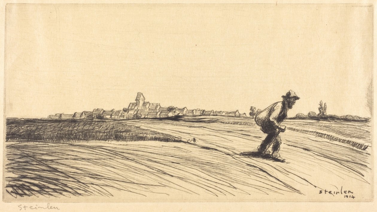 Tramp with Bundle by Théophile Alexandre Steinlen