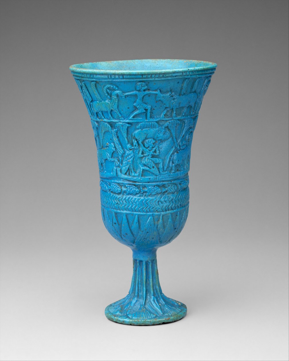 Lotiform Chalice, c.945–664 BC by Third Intermediate Period Egyptian
