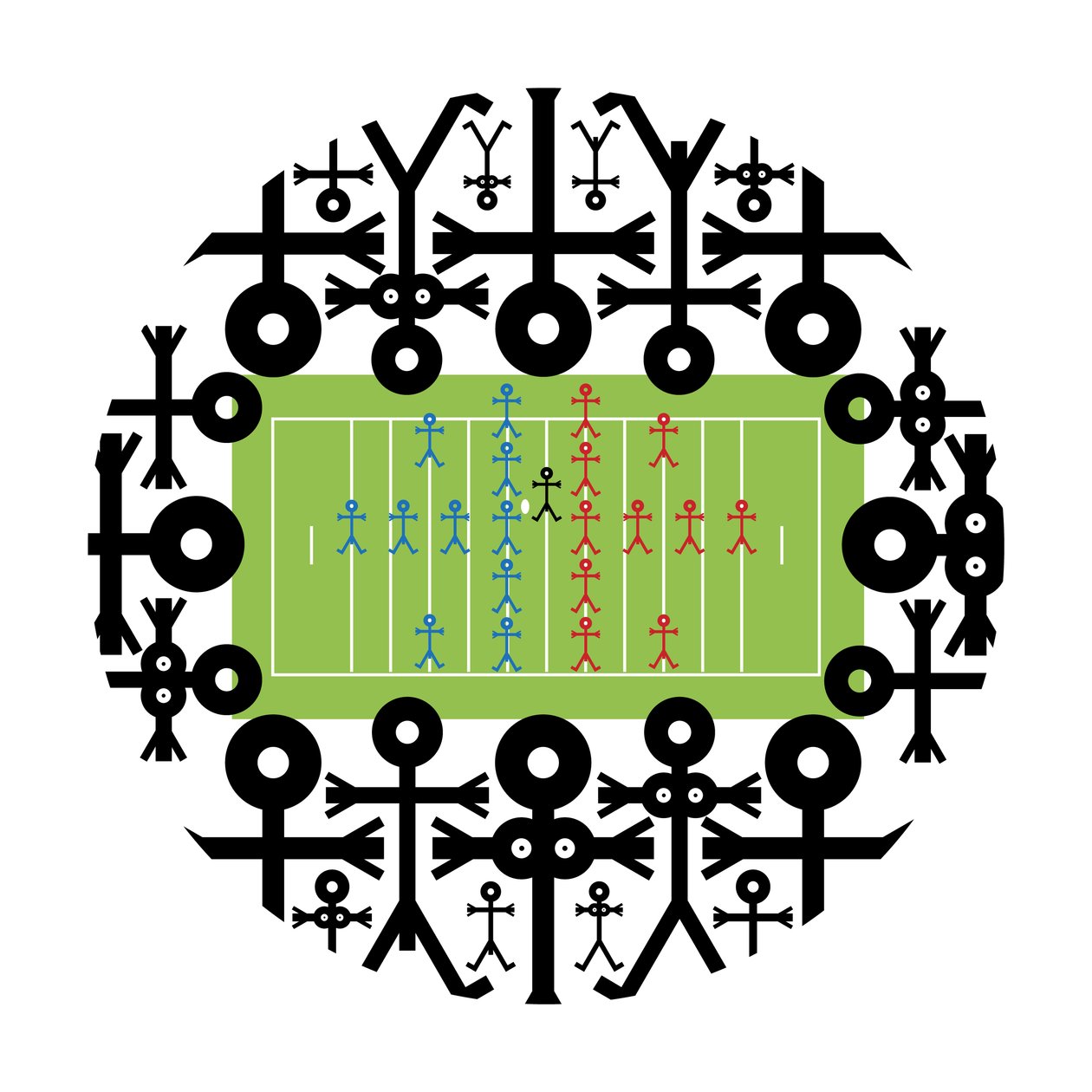 Crowd Icon American Football, 2006 by Thisisnotme Thisisnotme