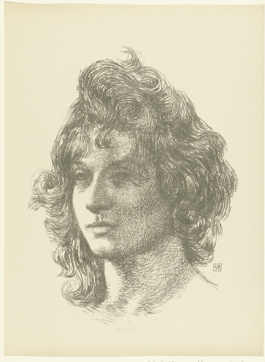 Portrait of a Young Woman by Théo van Rysselberghe