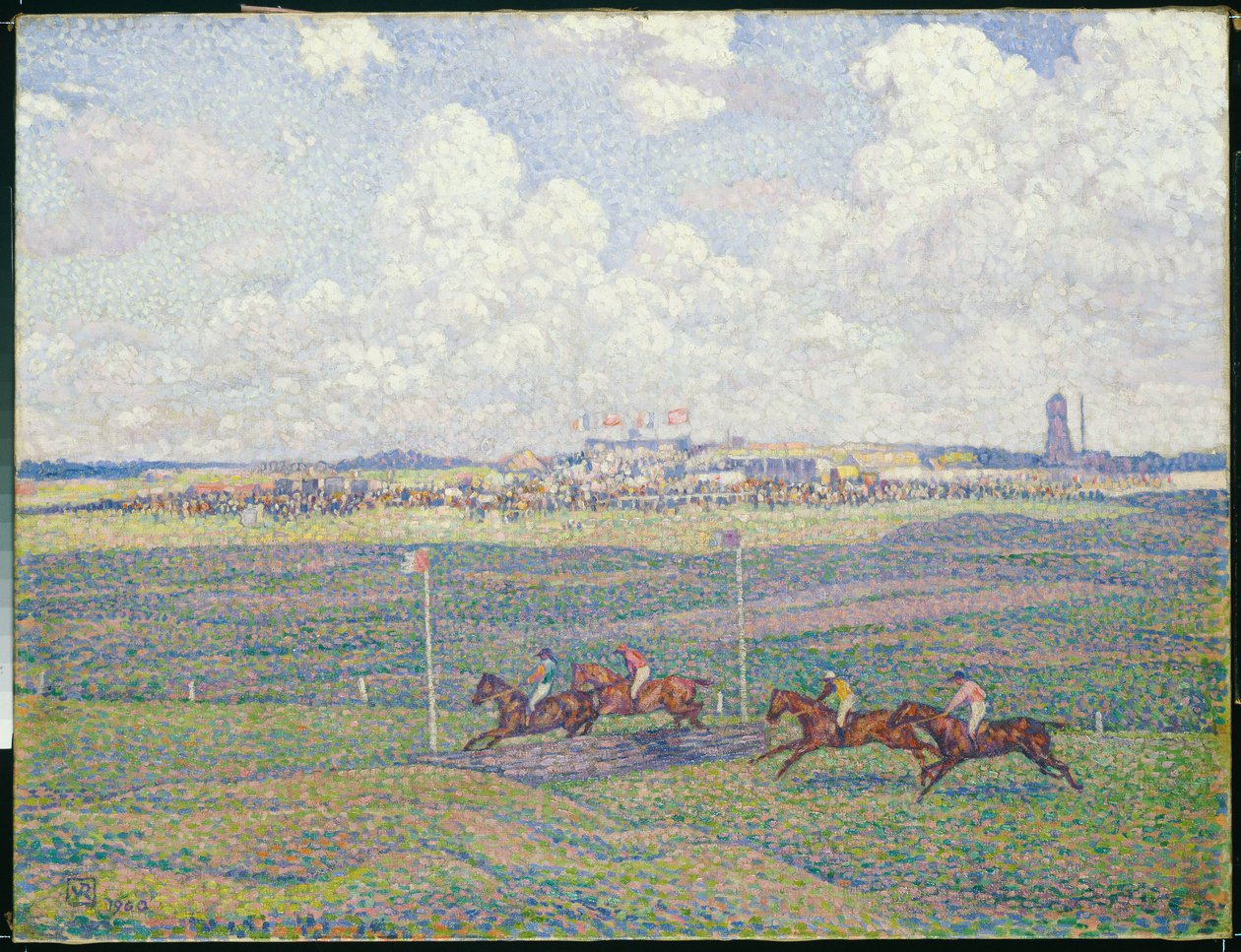 The Racecourse at Boulogne-sur-Mer by Théo van Rysselberghe