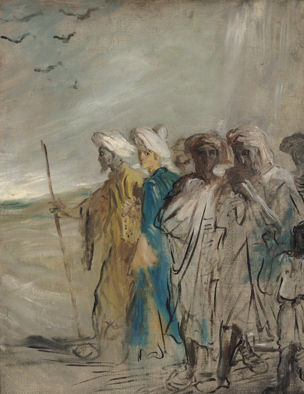 Group of Arabs or, Joseph Sold by his Brothers by Théodore Chassériau
