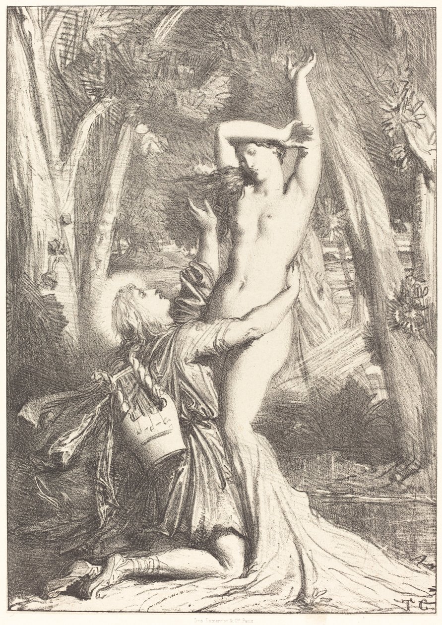 Apollo and Daphne by Théodore Chassériau