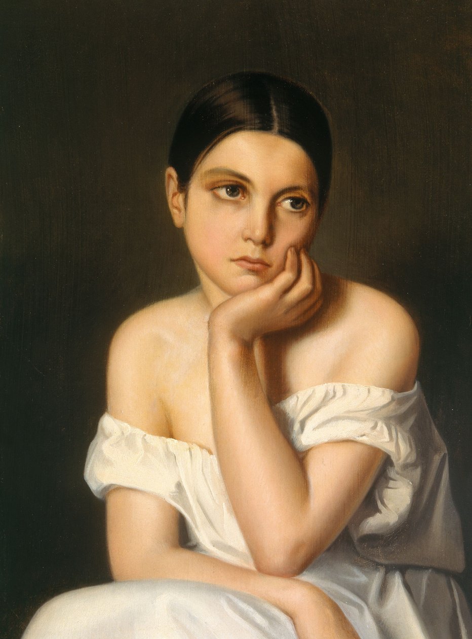 Young Girl (Melancholy) by Théodore Chassériau