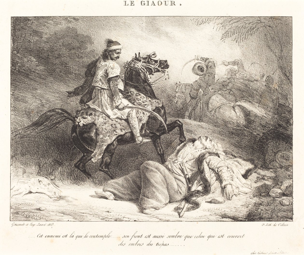 The Infidel by Théodore Gericault and Eugène Louis Lami