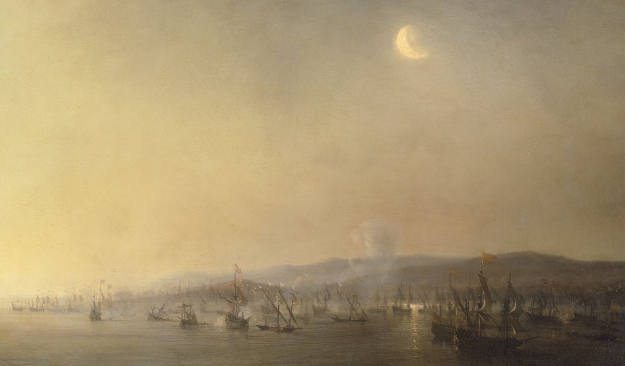 Naval Combat of Cartagena, September 3, 1643 by Théodore Gudin in 1844 by Theodore Gudin