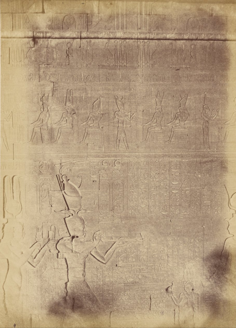 (Close-up of Hieroglyphic Inscriptions) by Théodule Devéria