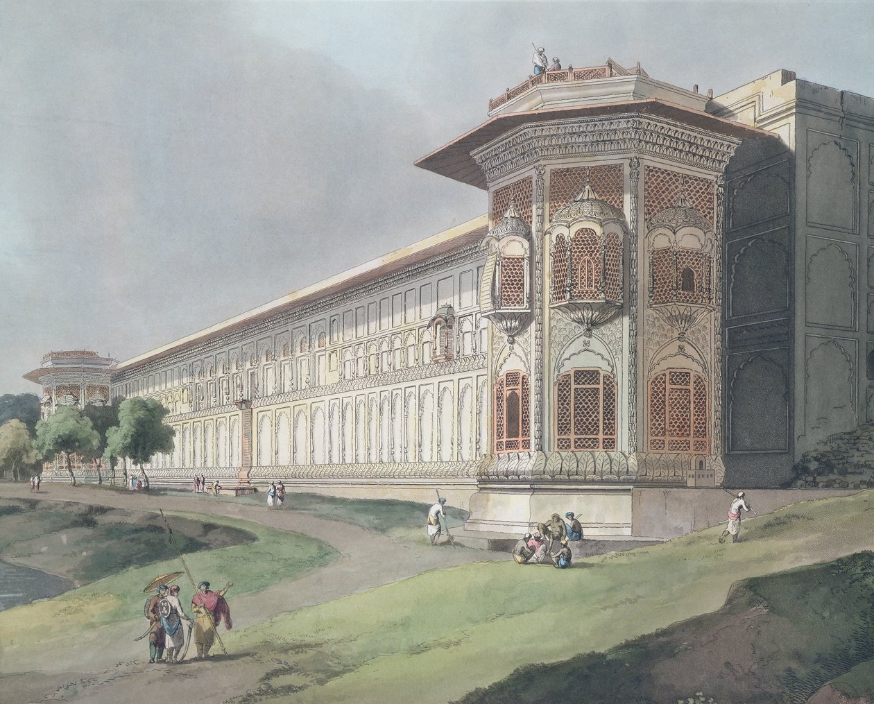 Cotsea Bhaug on the River Jumna at Delhi, plate 4 from 