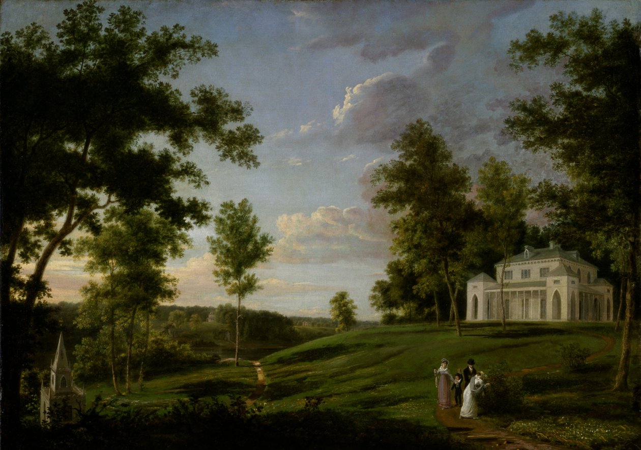 Southeast View of Sedgeley Park, the Country Seat of James Cowles Fisher, Esq. by Thomas Birch